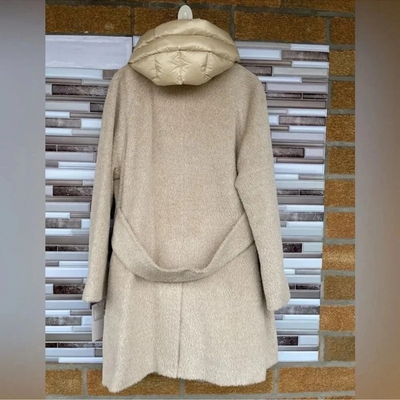 Trina Turk alpaca /wool autumn turtleneck coat size 12 - Picture 12 of 16